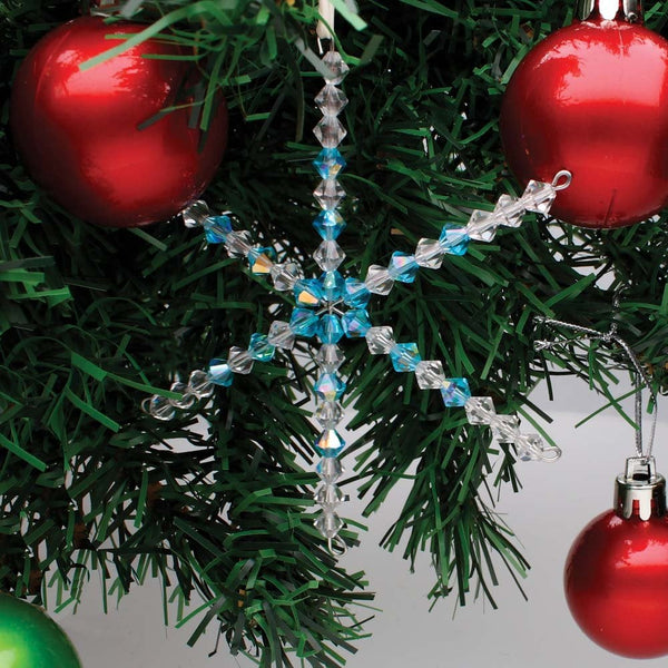 Beadsmith, pack of snowflake ornament wire forms (6 set), 6", additional photo