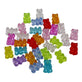 Gummy Bear Bead Mix 16x10mm, transparent multicoloured