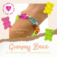 Gummy Bear Bracelet Kit, transparent & pearl