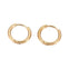 Huggie Hoop Earrings (2mm Gauge) 25mm, 304 stainless steel golden