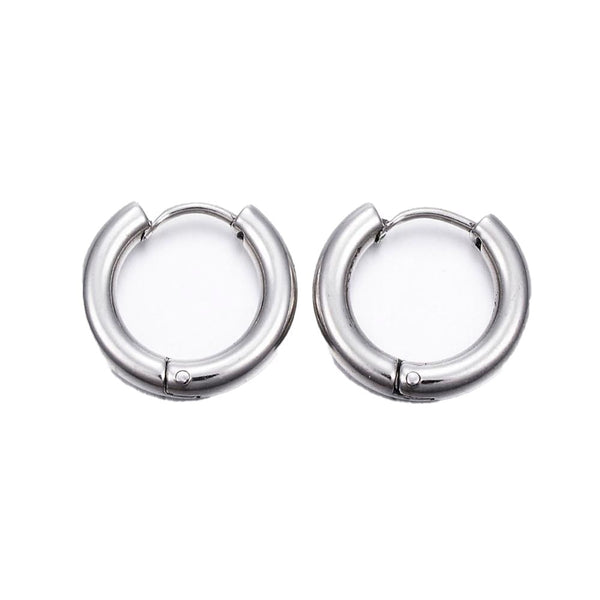 Huggie Hoop Earrings 20mm (3mm Gauge), 304 stainless steel
