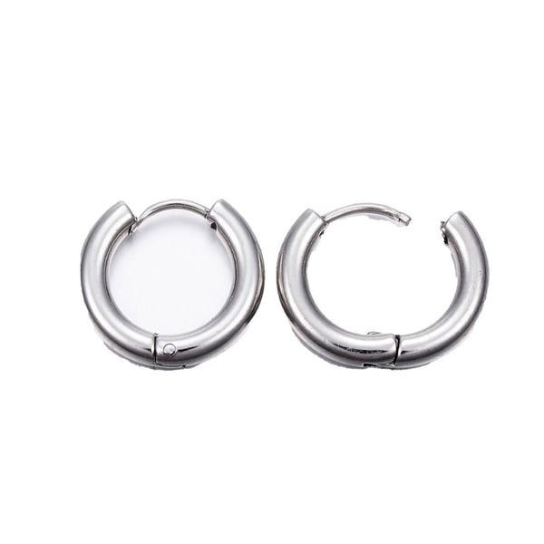 Huggie Hoop Earrings 20mm (3mm Gauge), 304 stainless steel, additional photo