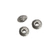 Tibetan Style Beads Ridged Rondelle 4x2mm- Antique Silver Plated