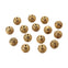 Tibetan Style Beads Round Patterned 8mm, antique-gold-plated, additional photo