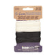 Beadsmith S-Lon Bead Cord Tex210, black & white