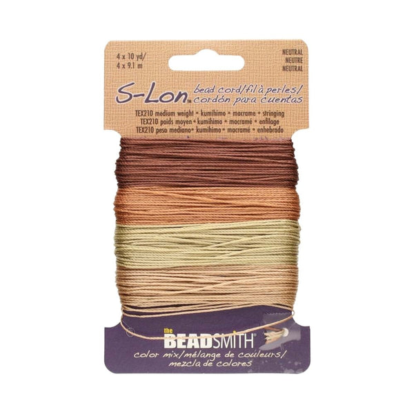 Beadsmith S-Lon Bead Cord Tex210, neutral