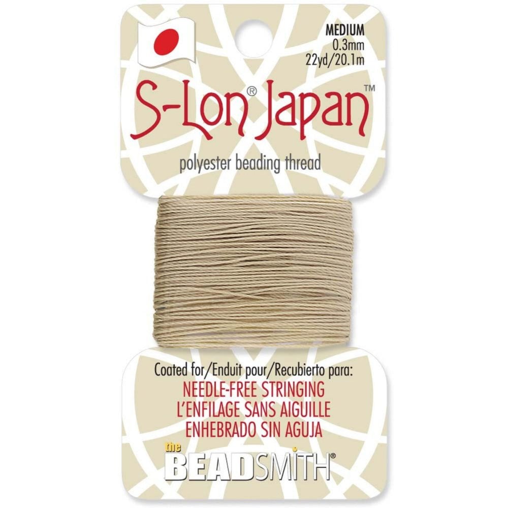 Beadsmith S-Lon Cord Japan 0.2mm, khaki