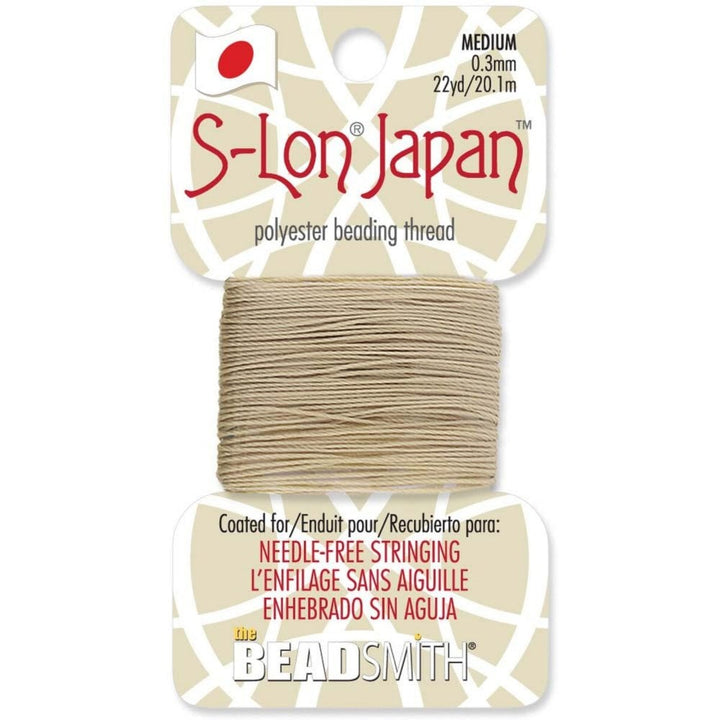 Beadsmith S-Lon Cord Japan 0.2mm, khaki
