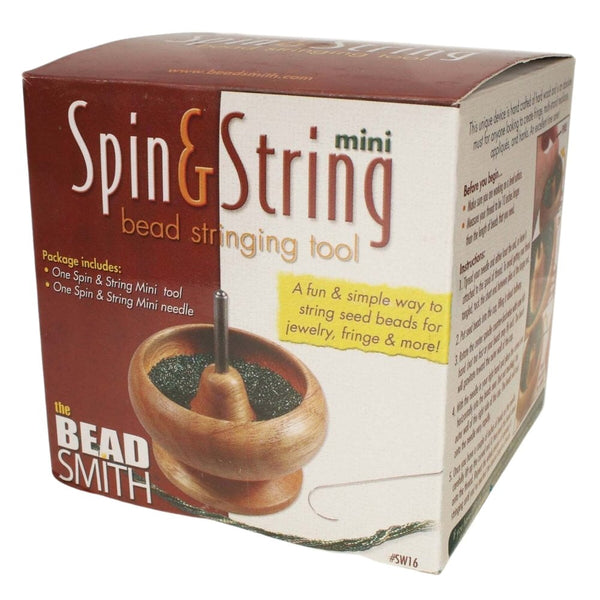 Beadsmith Spin & String Mini (Med) Wooden Bead Spinner, additional photo