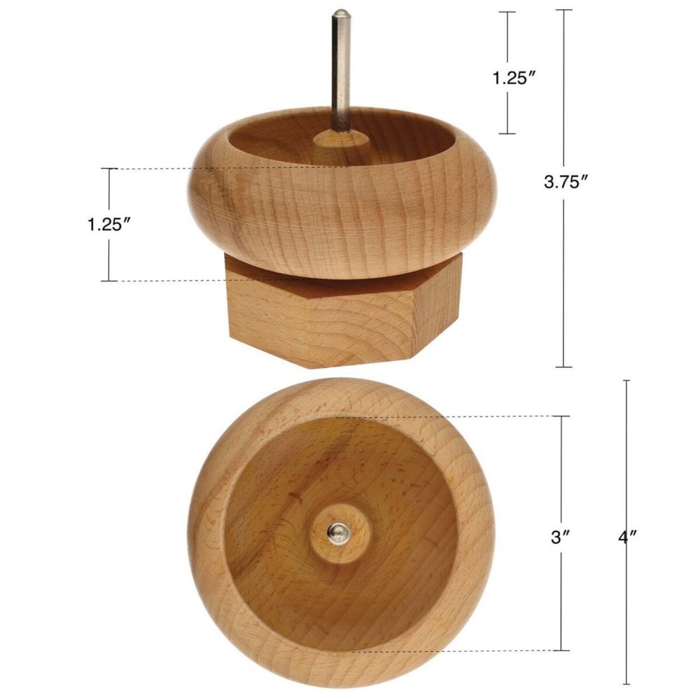 Beadsmith Spin & String Mini (Med) Wooden Bead Spinner, additional photo