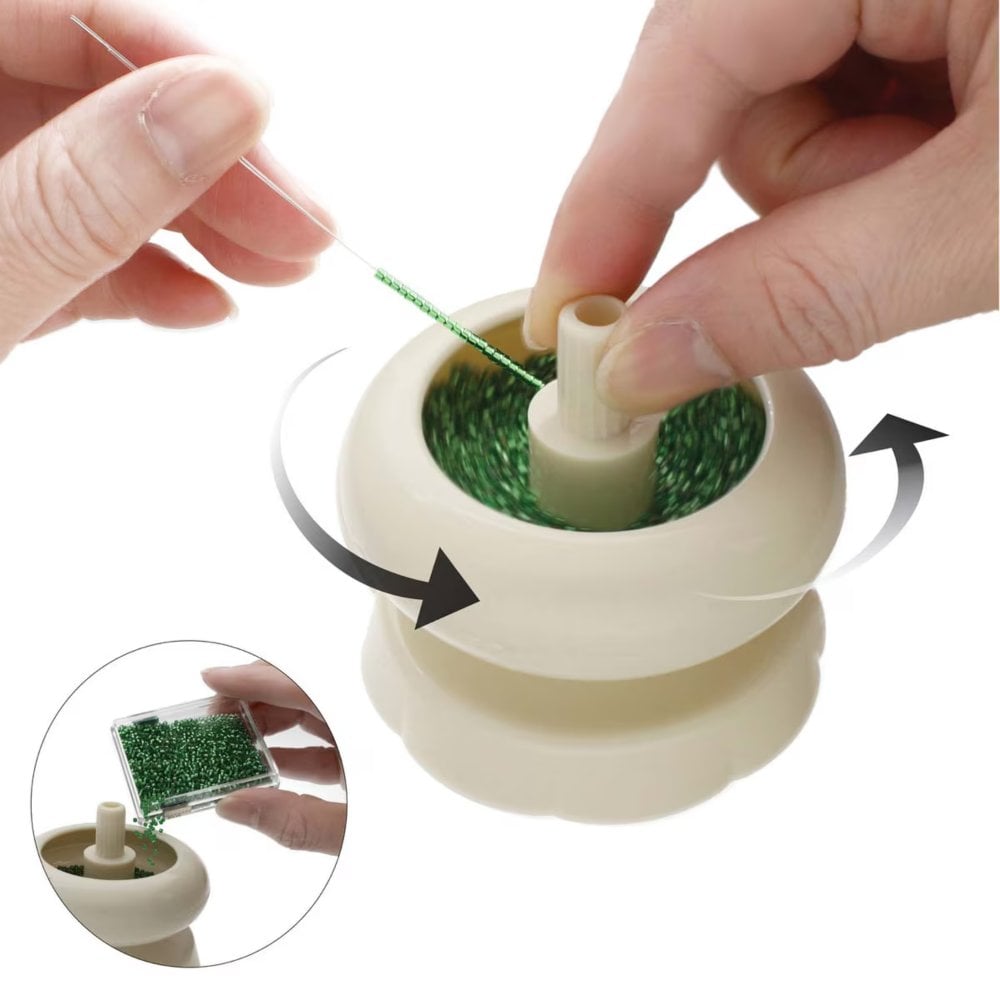 Beadsmith Spin & String Micro (Small) Plastic Bead Spinner, additional photo