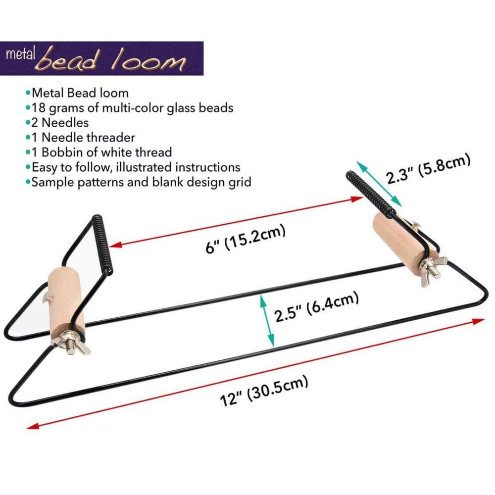 Beadsmith Loom Kit Metal 12.5 x 2.5 x 3 Inches, additional photo