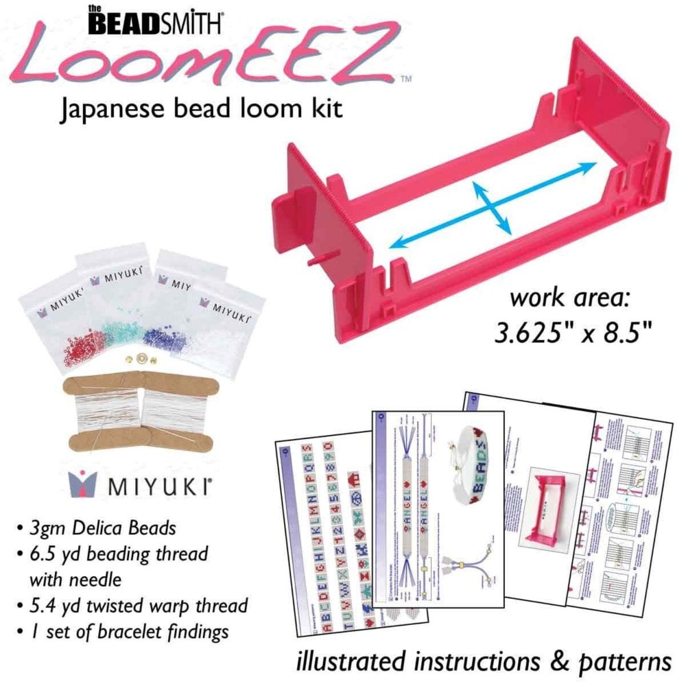 Beadsmith Plastic Loom Kit With Japanese Seed Beads, additional photo