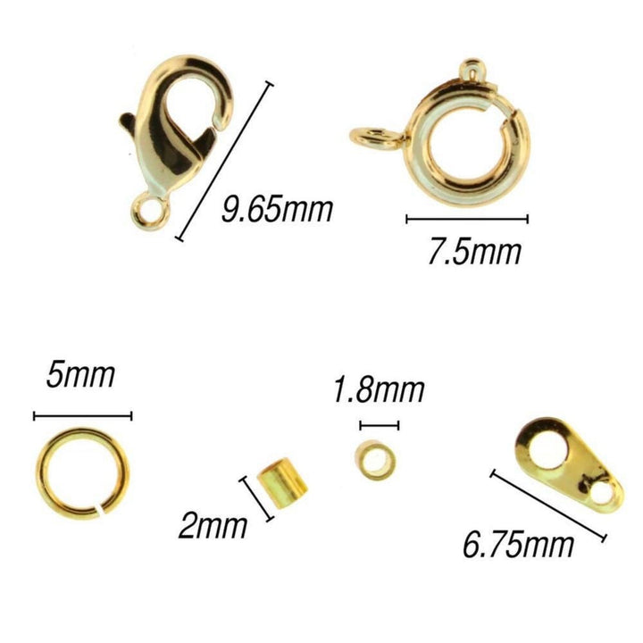 Beadsmith Findings Assortment Pack, gold-plated, additional photo