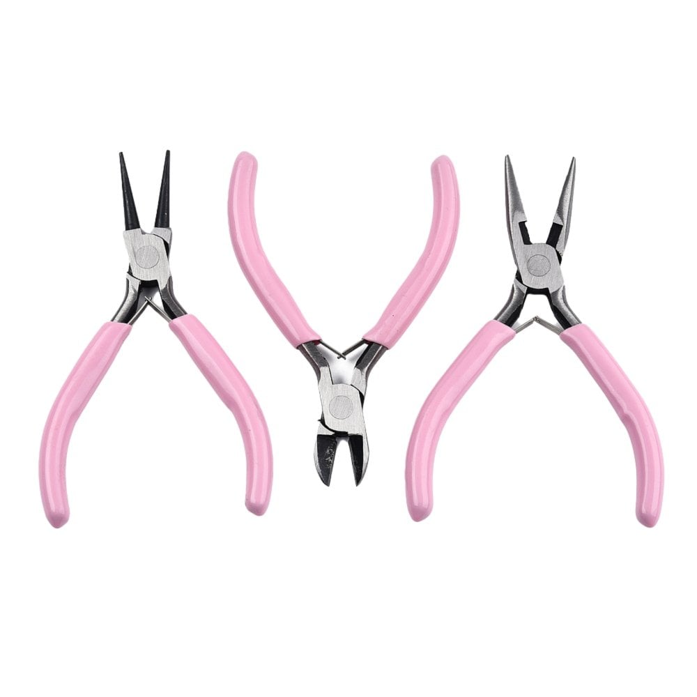 Economy 3 Piece Plier Set, pink