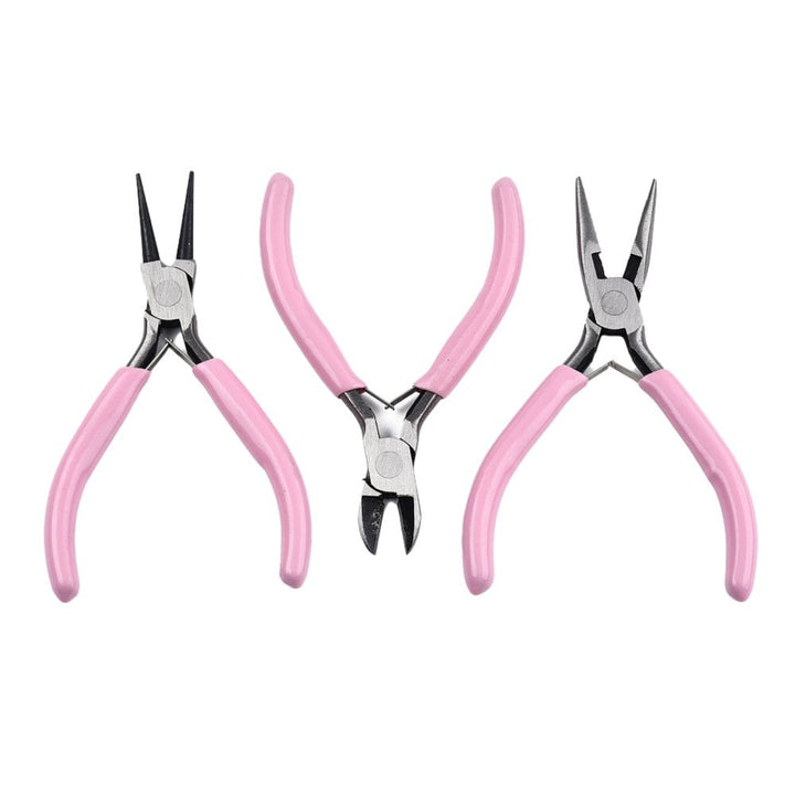 Economy 3 Piece Plier Set, pink