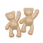 Acrylic Bear Pendant 36x22mm, pearl lustre cream