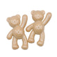 Acrylic Bear Pendant 36x22mm, pearl lustre cream