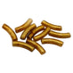 Acrylic Macaroni Style Beads 32x8mm, metallic bronze
