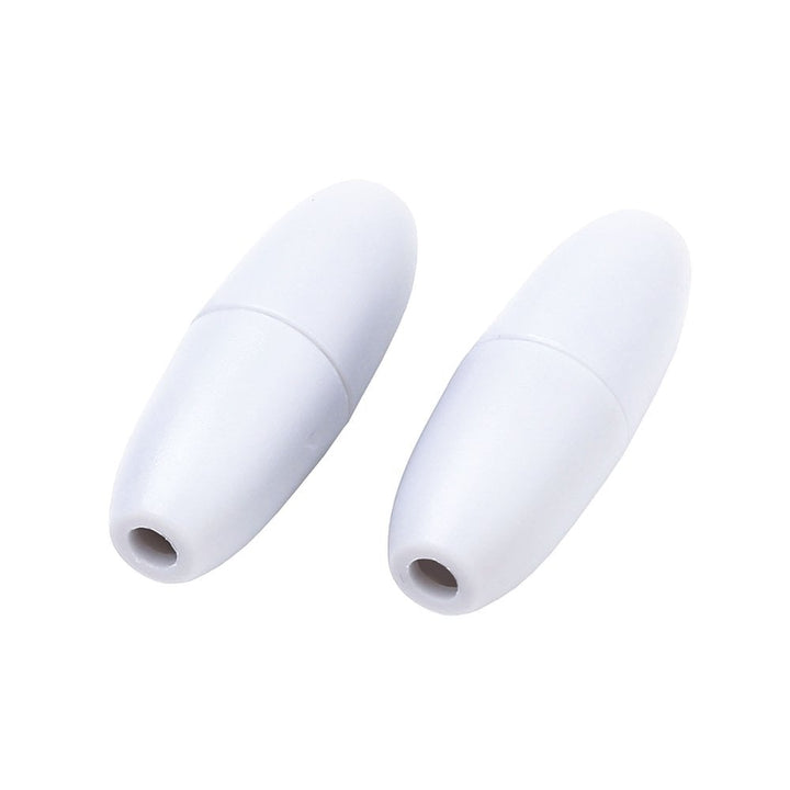 Plastic Breakaway Clasps 24x9mm, white