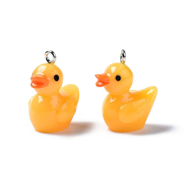 Resin Rubber Duck Pendant 19mm