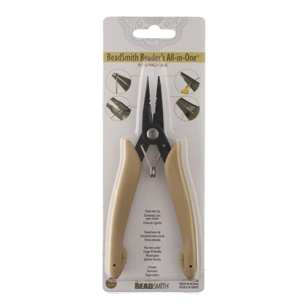 Beadsmith Beader's All-in-One Plier, round nose, chain nose, crimper & cutter, additional photo