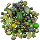 Acrylic Assorted Mixed Shapes 5-28mm, olive