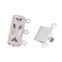 304 Stainless Steel Rectangle Box Clasp 20x15mm (3 Strands), silver colour, additional photo