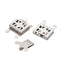 304 Stainless Steel Rectangle Box Clasp 15x10mm (2 Strands), original colour, additional photo