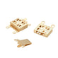 304 Stainless Steel Rectangle Box Clasp 15x10mm (2 Strands), 24k-gold-plated, additional photo
