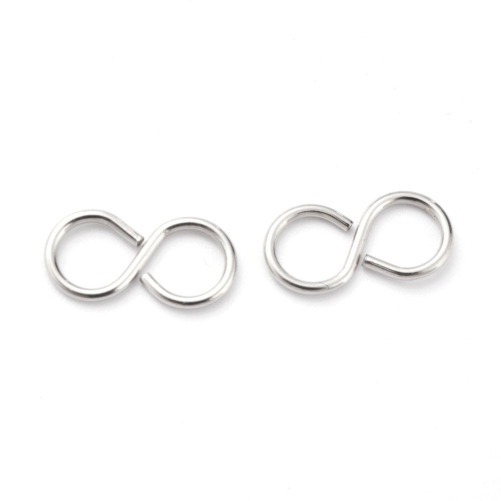 304 Stainless Steel S Hook Clasp 10x5mm, original colour
