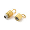 304 Stainless Steel Screw Clasp 16mm, gold colour, additional photo
