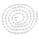 304 Stainless Steel Paperclip Link Chain 12x4mm, original colour