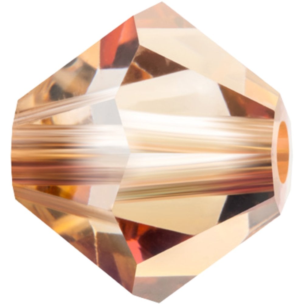 4mm Preciosa Crystal Bicones, crystal celsian