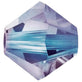 6mm Preciosa Crystal Bicones, crystal heliotrope