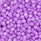 Letter/Alphabet 7x4mm Plastic Bead Mix, white/lilac