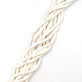 Polymer Clay Heishi Beads 6mm, flat round disc, white
