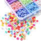 Polymer Clay Heishi Beads Kit, 6mm flat round disc, multicoloured, 15 colours / 2250pcs, additional photo