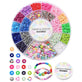 Polymer Clay Heishi & Acrylic Beads Bracelet Kit w/Elastic Thread, multicoloured
