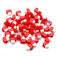Polymer Clay Mushrooms 10x9mm Bead Mix, multicoloured