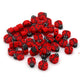 Polymer Clay Ladybird 10x8mm Bead Mix, red/black