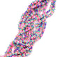 Polymer Clay Star/Stripes 9x5mm Bead Mix, multicoloured