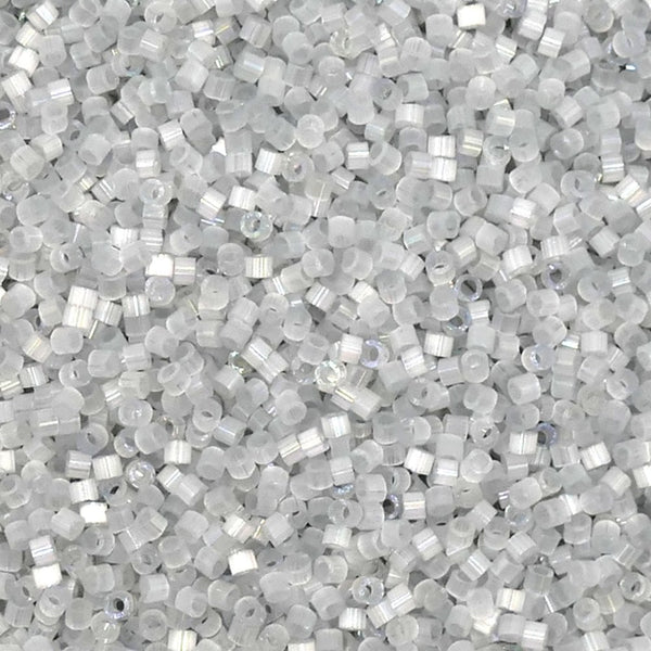 Miyuki 11/0 Delica Seed Beads, dyed shadow gray silk/satin (DB1816)