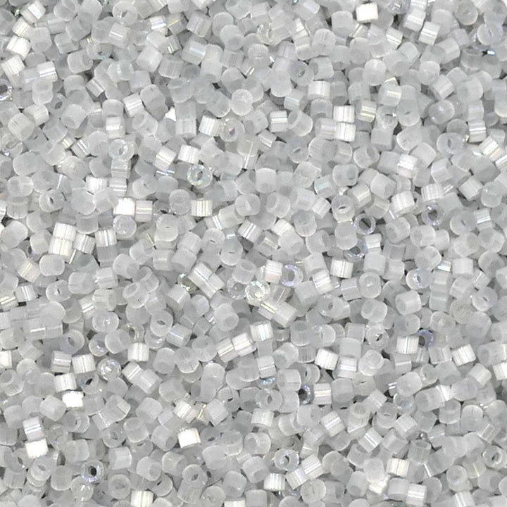 Miyuki 11/0 Delica Seed Beads, dyed shadow gray silk/satin (DB1816)