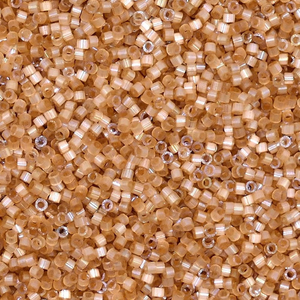 Miyuki 11/0 Delica Seed Beads, dyed shell silk satin (DB1802)