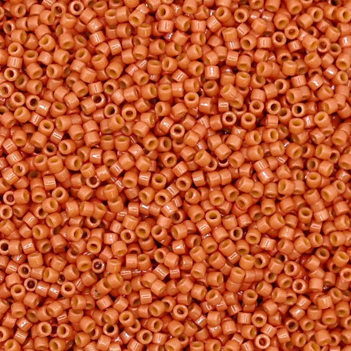 Miyuki 11/0 Delica Seed Beads, duracoat opaque cedar (DB2107)