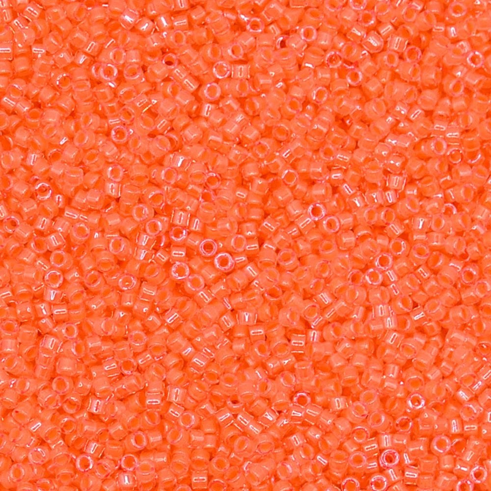 Miyuki 11/0 Delica Seed Beads, luminous creamsicle (DB2033)