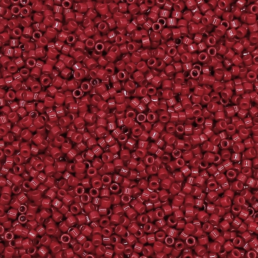 Miyuki 11/0 Delica Seed Beads, duracoat opaque jujube (DB2119)