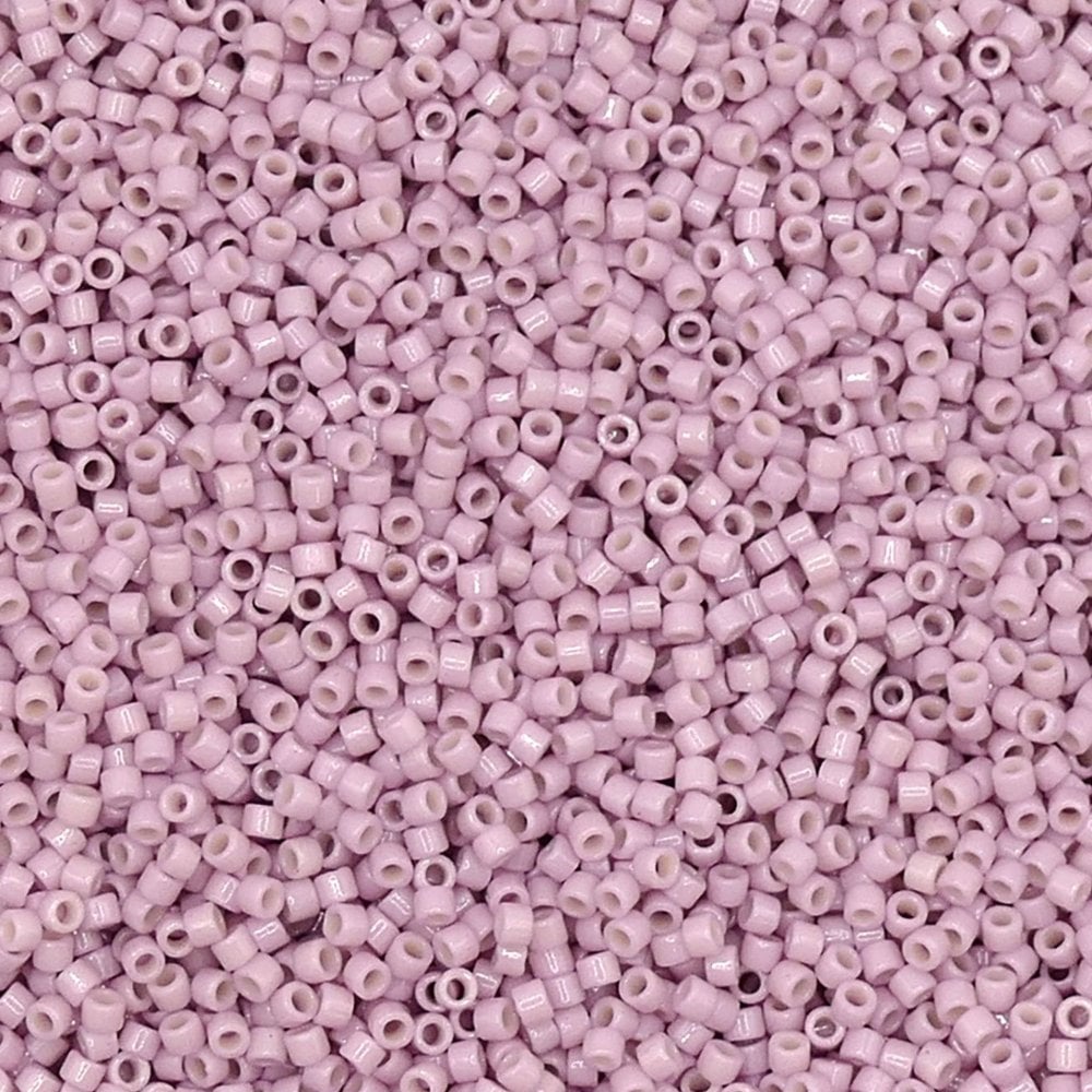 Miyuki 11/0 Delica Seed Beads, duracoat opaque soft pink (DB2361)