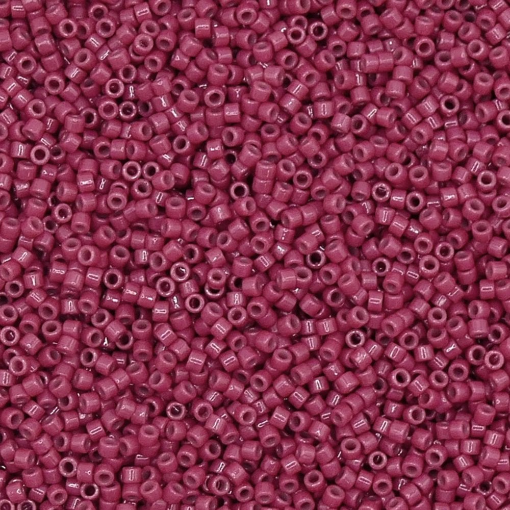 Miyuki 11/0 Delica Seed Beads, duracoat opaque pansy (DB2118)